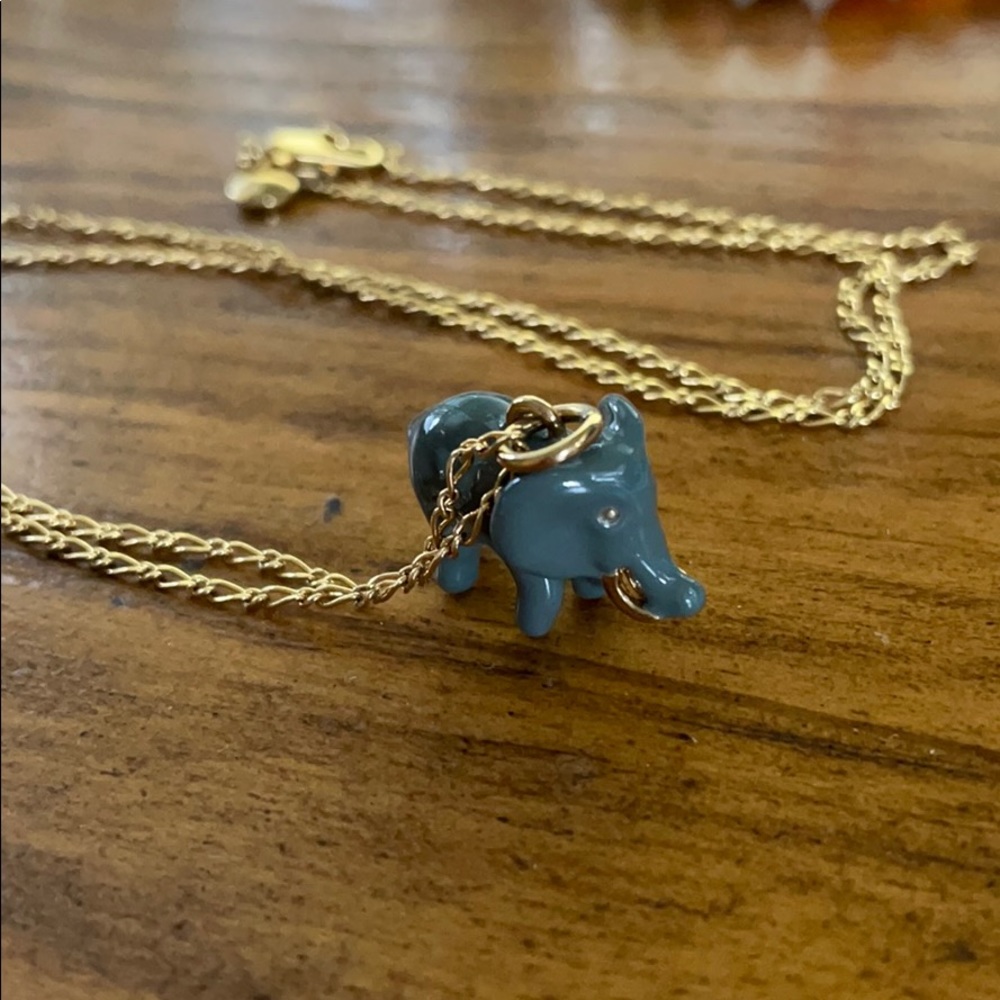 J. Crew Elephant necklace